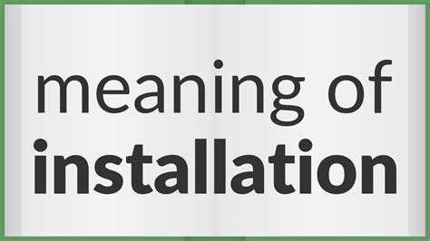 upon installation meaning in tagalog